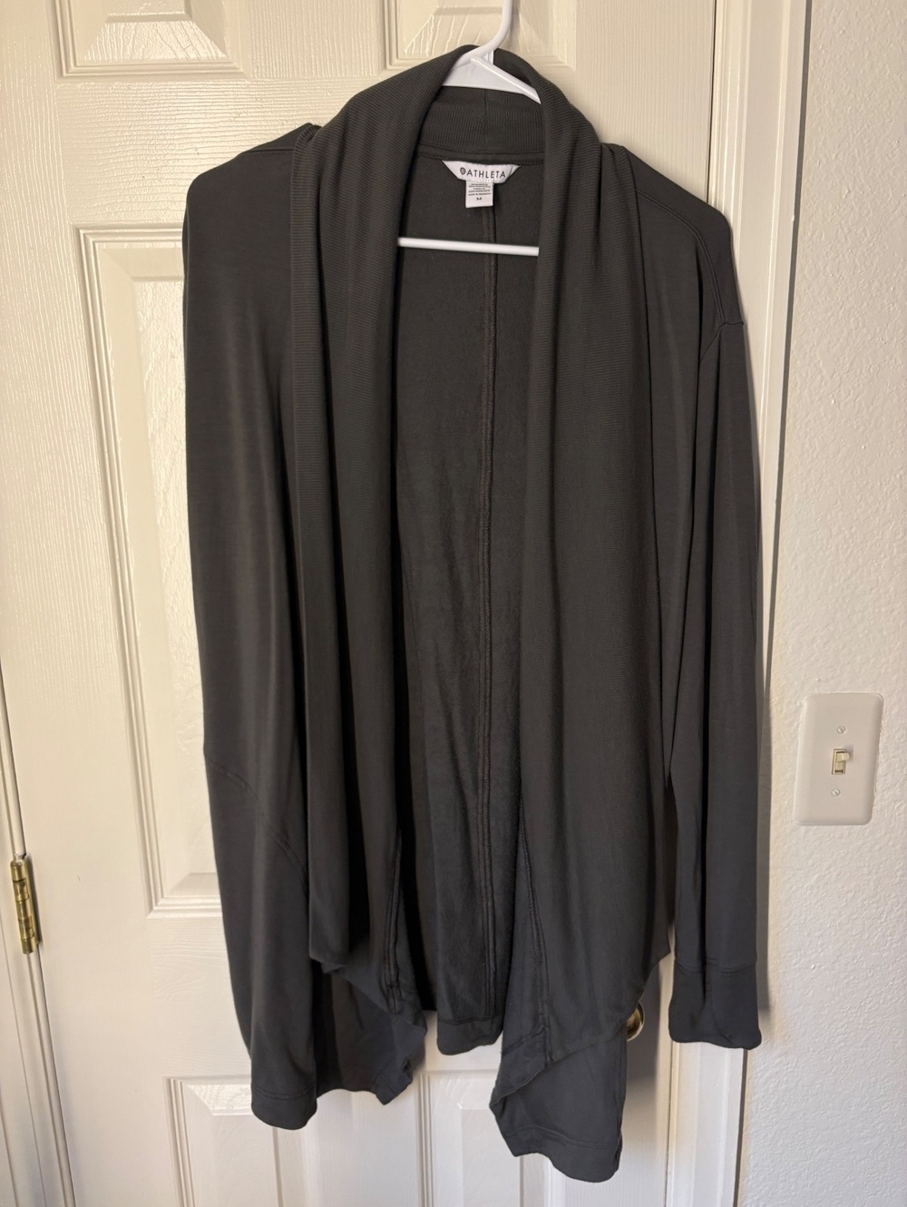 Athleta Women's Gray Open Front Cardigan Size M